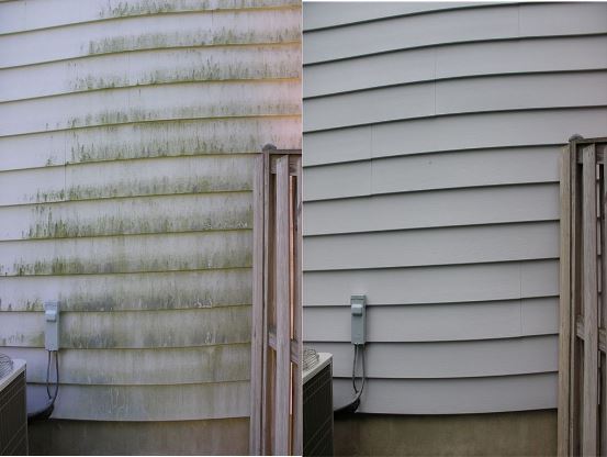 before-after-power washing layton